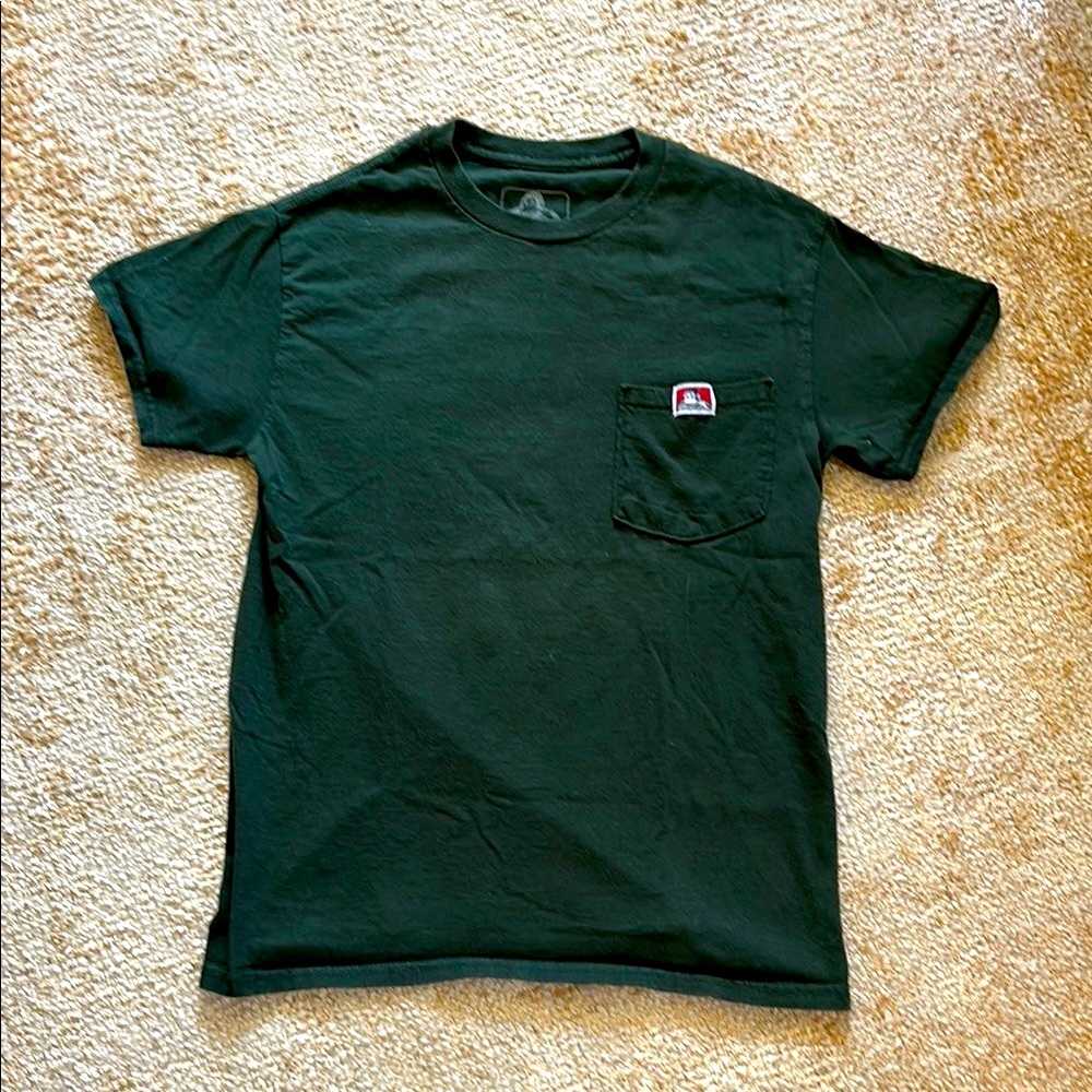 Mens Ben Davis Green cotton Pocket T-Shirt, XS